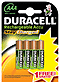 DUR203839 - DURACELL StayCharged Akkus, AAA, 3+1 Pack