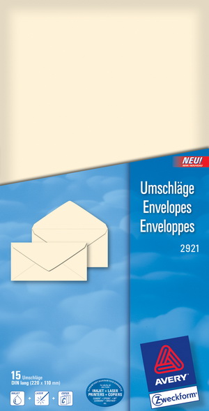 Farbige Umschläge