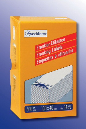 Frankieretiketten mit Abziehlasche