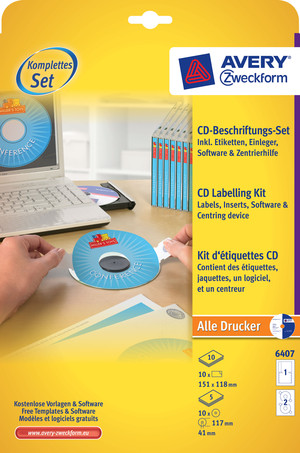 6407 - CD Beschriftungsset, Komplettset