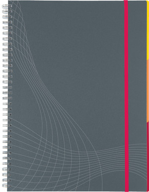 7017 - Notizbuch Notizio Medium A5 spiralgebunden kariert