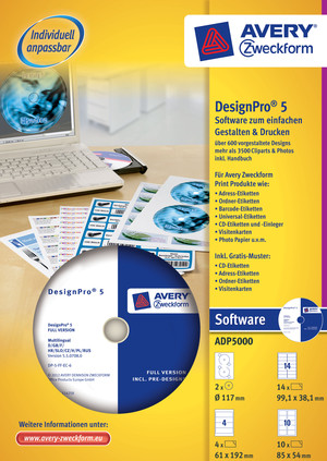 ADP5000 - Design Pro Design- und Print-Software, Komplettpaket