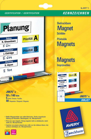 Magnet-Schilder für Inkjetdrucker