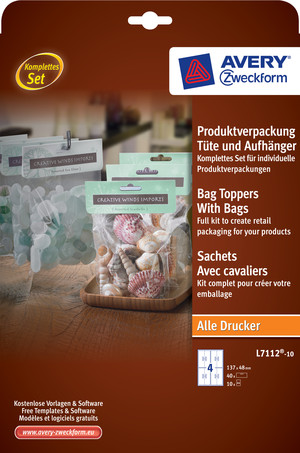 Verpackungsset - Tüte und Aufhänger