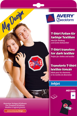 T-Shirt-Folien für dunkle Textilien