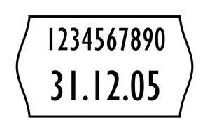 WR1626 - Etikett 16x26mm weiss für 2-zeilige Handauszeichner wiederablösbar