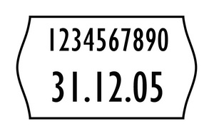 YR1626 - Etikett 16x26mm gelb für 2-zeilige Handauszeichner, wiederablösbar