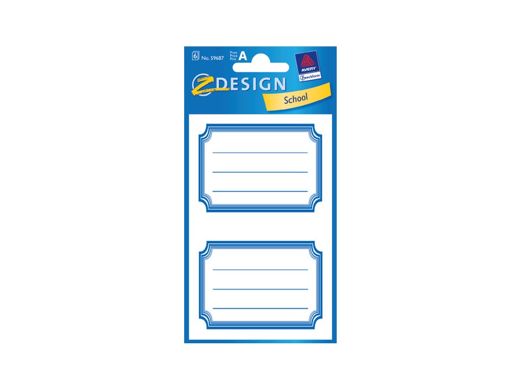 Z-Design 59687 Buchetiketten Sticker 