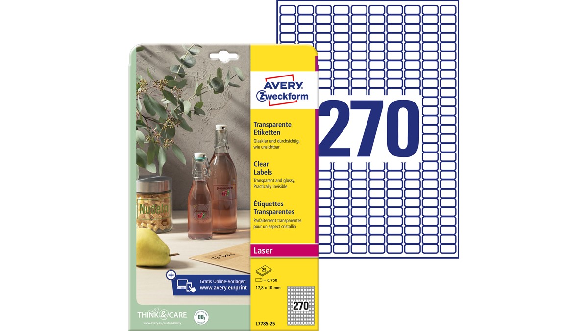 Avery etiketten 70 x 37mm 24 etiketten per vel