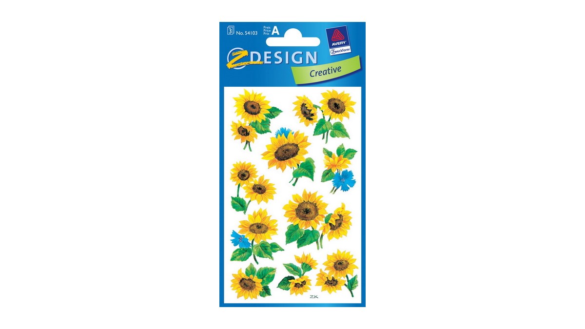 SHIRT-TO-GO Briefkasten Aufkleber – Sonnenblumen-Motiv, Selbstklebend, 37x33 Cm