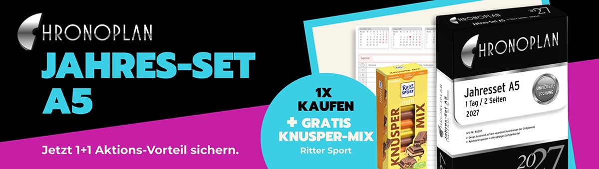 Chronoplan 2027 - Jahresset mit Knusper Mix