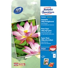 Avery Zweckform Premium Inkjet Photo Papier hochglänzend A4 300g