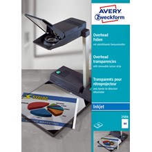 Avery Zweckform Overheadfolie für Inkjet-Drucker, mit abziehbarem Sensorstreifen