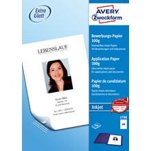 Avery Zweckform Inkjet Bewerbungspapier, A4, 100 g