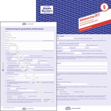 Avery Zweckform Arbeitsvertrag für gewerb. Arbeitnehmer, A4