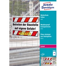 Avery Zweckform wetterfeste Folie, beschichtet
