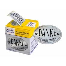 Avery Zweckform Promotion-Etiketten 38 x 58 mm, 1 Rolle/200 Etiketten, silber, schwarz
