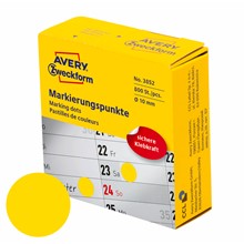 Avery Zweckform Markierungspunkte im Spender, Ø 10 mm, gelb