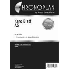 Avery Zweckform Chronoplan Karo-Blatt A5