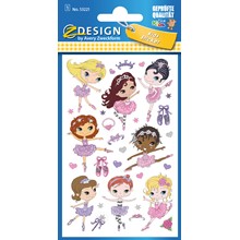 Z-Design Papier Sticker, Ballerina