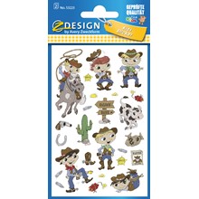 Z-Design Papier Sticker, Cowboy