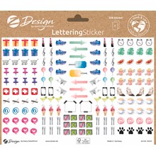 Z-Design Trend Sticker Lettering, Icons, 324 Aufkleber