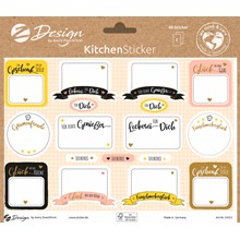 Z-Design Trend Sticker Küche, Gaumenfreude, 34 Aufkleber