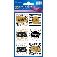 Z-Design Papier Sticker Sprüche