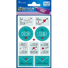 Z-Design Papier Sticker Post