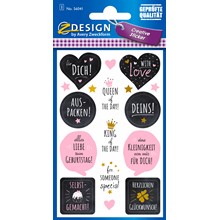 Z-Design Papier Sticker Geburtstag