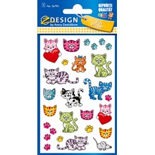 Z-Design Metallic Sticker Katzen