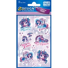 Z-Design Deko Sticker, Einhörner Miami