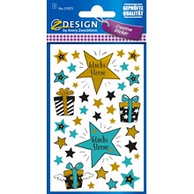 Avery Zweckform Deko Sticker, Glückssterne, 39 Aufkleber