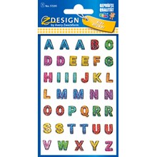 Z-Design Glitter Sticker, Buchstaben, 40 Aufkleber