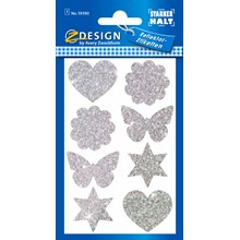 Z-Design Folien Sticker Herz, Stern, Blume, Schmetterling