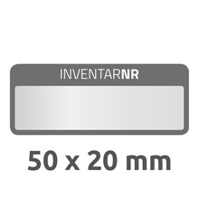Avery Zweckform Inventar-Etiketten, 50 x 20 mm, schwarz