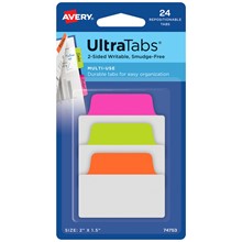 Avery Zweckform UltraTabs 50,8 x 38,1 mm, neongrün, neonorange, neonpink