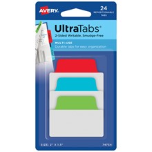 Avery Zweckform UltraTabs 50,8 x 38,1 mm, grün, blau, rot