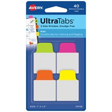 Avery Zweckform UltraTabs 25,4 x 38,1 mm, neongrün, neonpink, neonorange, neongelb