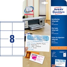 Avery Zweckform Karteikarten, mikroperforiert, 185 g
