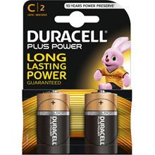 Duracell Plus Power Batterien, C 2er Pack
