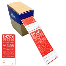 Avery Verschluss-Etiketten, 40 x 95 mm, 250 Etiketten / 1 Rolle, Rot