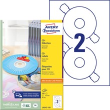 Avery Zweckform CD Etiketten ClassicSize, Durchmesser 117 mm, 100 Bögen