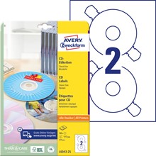 Avery Zweckform CD Etiketten ClassicSize, Durchmesser 117 mm, 25 Bögen