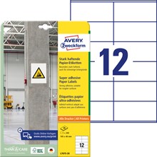 Avery Zweckform Etiketten,105 x 48 mm, weiß, stark haftend