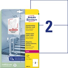 Avery Zweckform Antimikrobielle Etiketten 210x148mm weiß