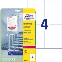Avery Zweckform Antimikrobielle Etiketten 105x148mm weiß