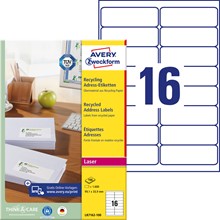 Avery Zweckform Recycling Etiketten 99,1x33,9 mm, 100 Bögen
