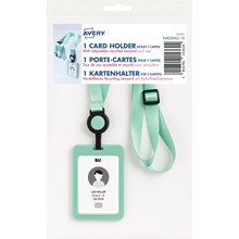 Avery Lanyard mit Kartenhalter, 100% Recycling-Kunststoff, pastell grün