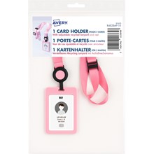 Avery Lanyard mit Kartenhalter, 100% Recycling-Kunststoff, pastell pink